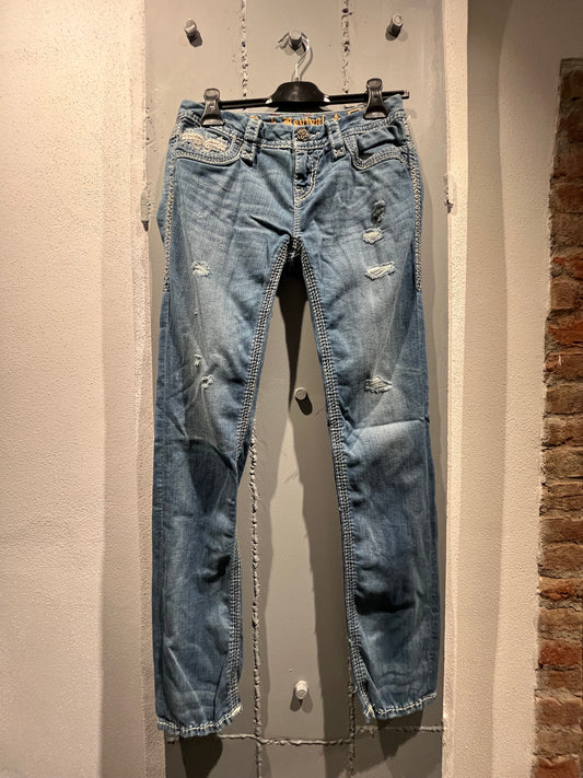 ROCK REVIVAL STRAIGHT JEANS